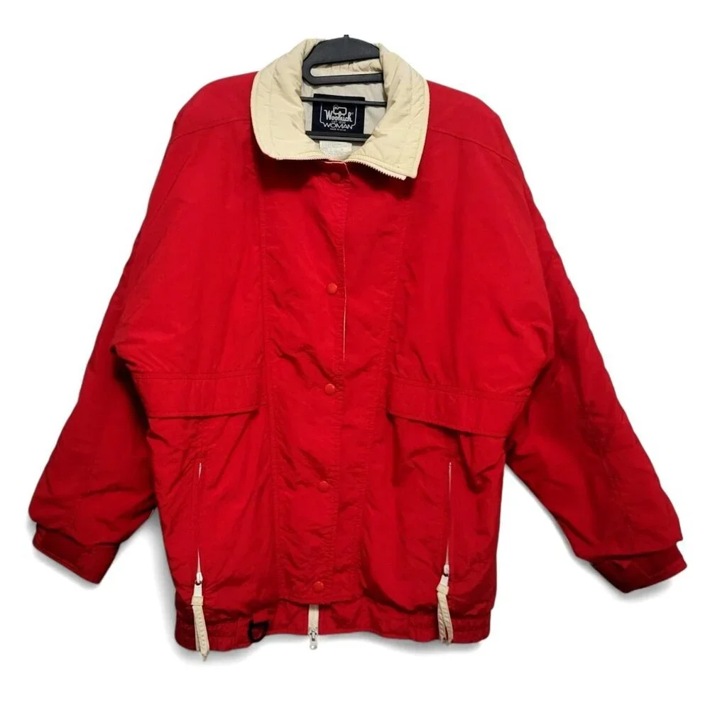Vintage Woolrich Alpine Ski Jacket Red Winter Coat